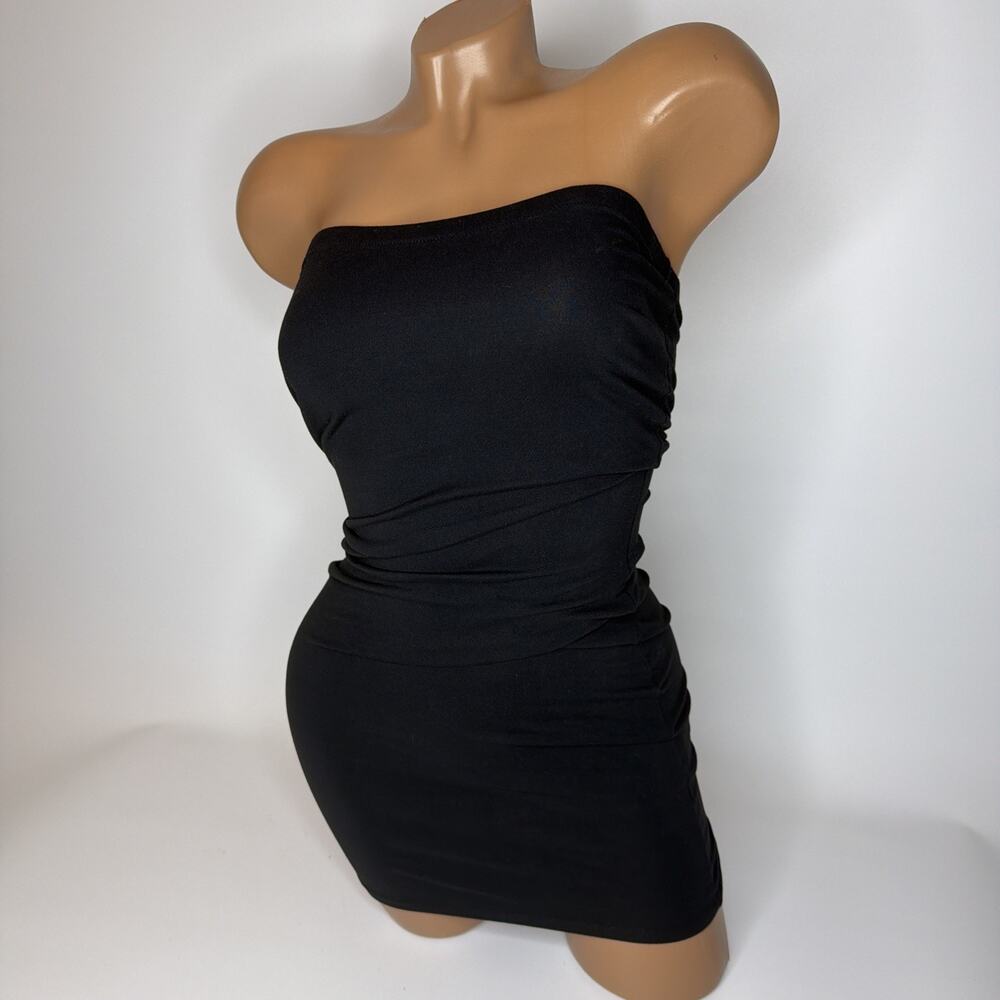 Assets Red Hot Label Spanx Size Medium Black Bodycon Slip Dress Shapewear EUC